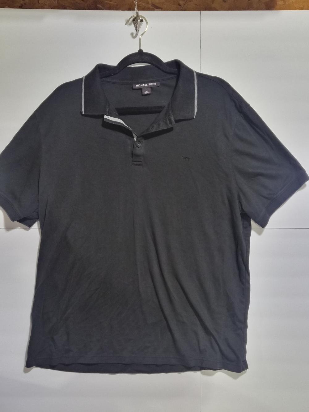 Michael Kors Men’s Black Polo with Contrast Trim